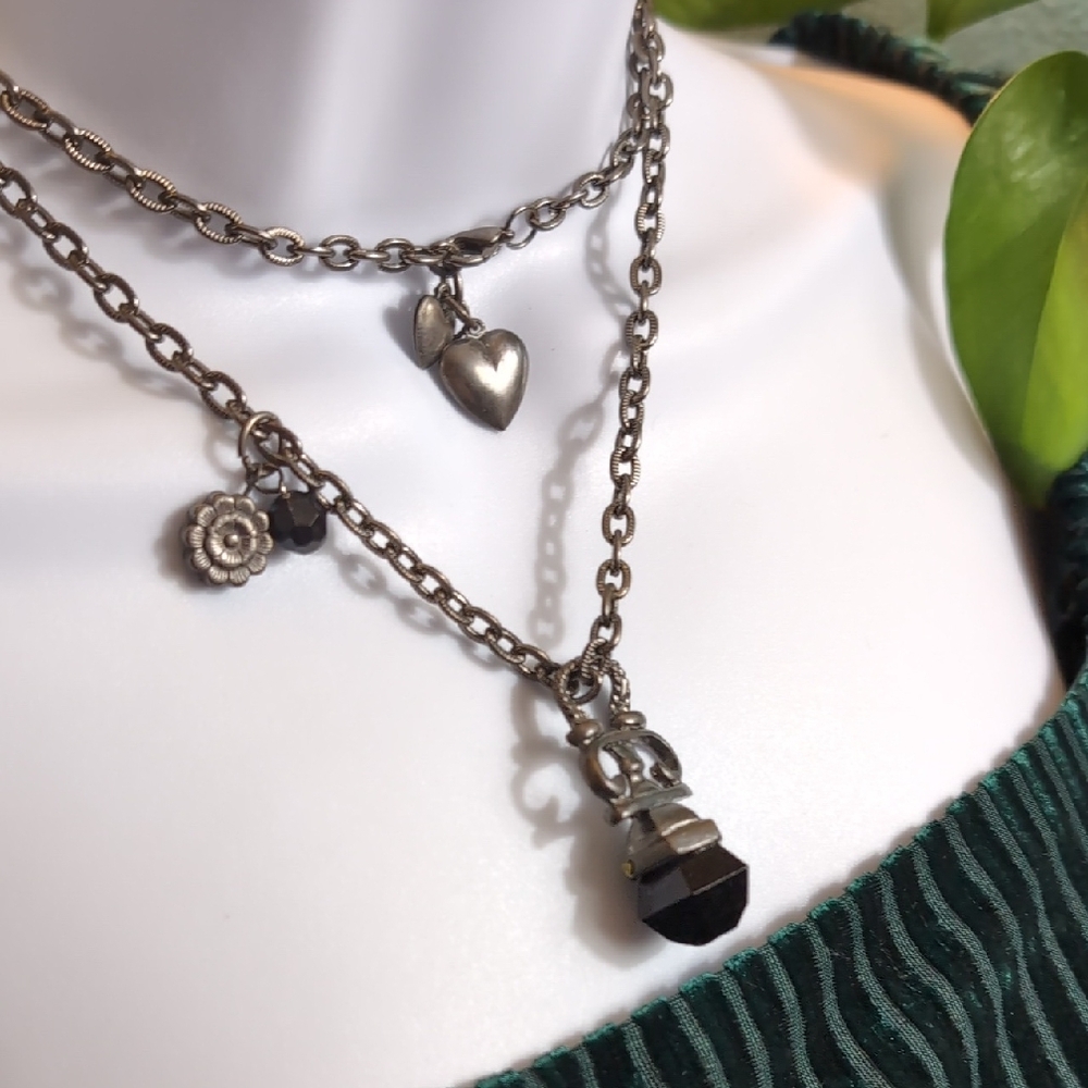 Dark Renaissance Black Stone Style Necklace